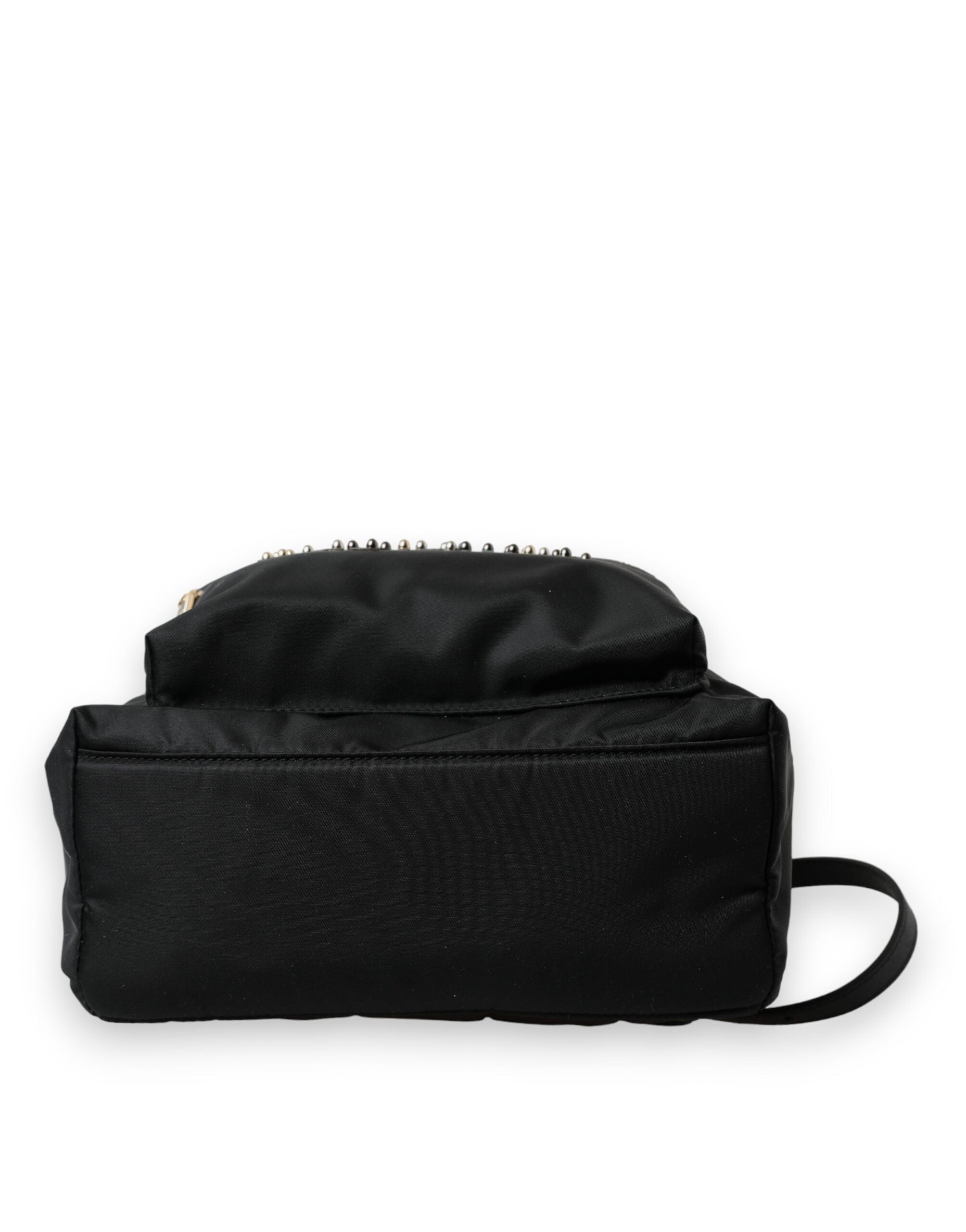Dolce & Gabbana Elegant Black and Gold Detail Backpack